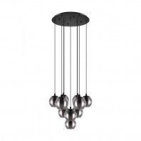 Eglo-ARISCANI 655 mm dia 10 lights pendant light - Black  